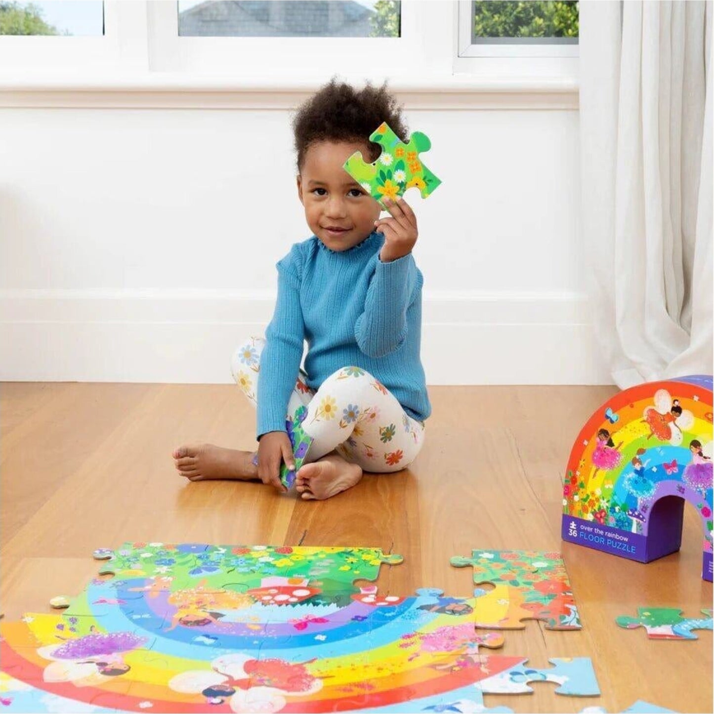 Crocodile Creek Classic Floor Puzzle 36 pc Rainbow | Aster & Ruby