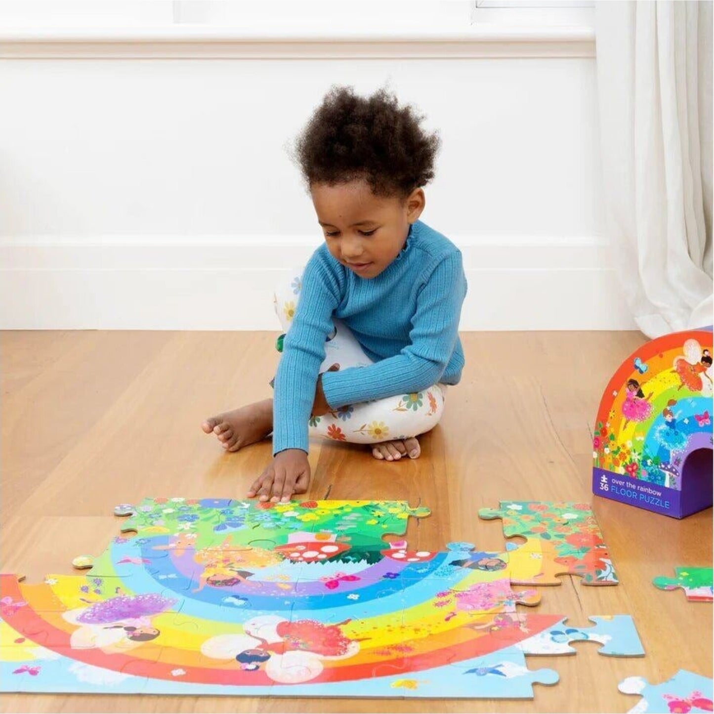Crocodile Creek Classic Floor Puzzle 36 pc Rainbow | Aster & Ruby