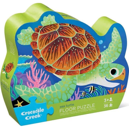 Crocodile Creek Classic Floor Puzzle 36 pc Sea Turtle | Aster & Ruby