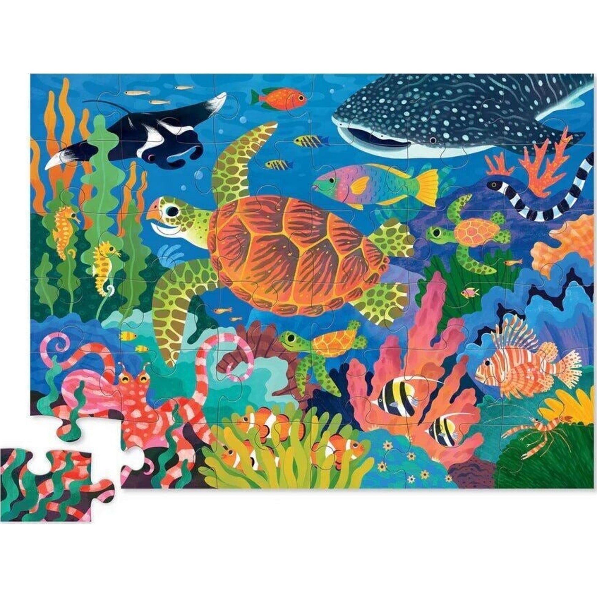 Crocodile Creek Classic Floor Puzzle 36 pc Sea Turtle | Aster & Ruby