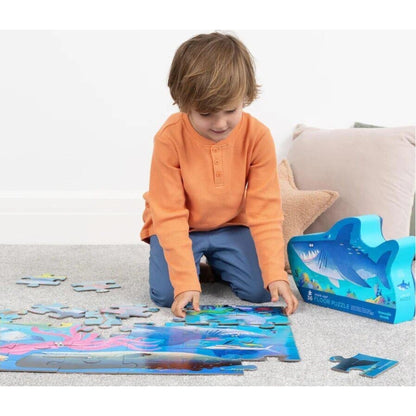 Crocodile Creek Classic Floor Puzzle 36 pc Shark Reef | Aster & Ruby