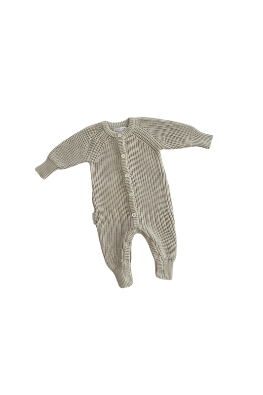 CLASSIC KNIT ROMPER | MOSS - Aster & Ruby