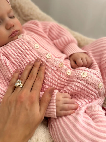 CLASSIC KNIT ROMPER | PENNY - Aster & Ruby