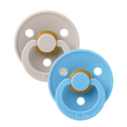 Colour Pacifier Round 2pk - Aster & Ruby