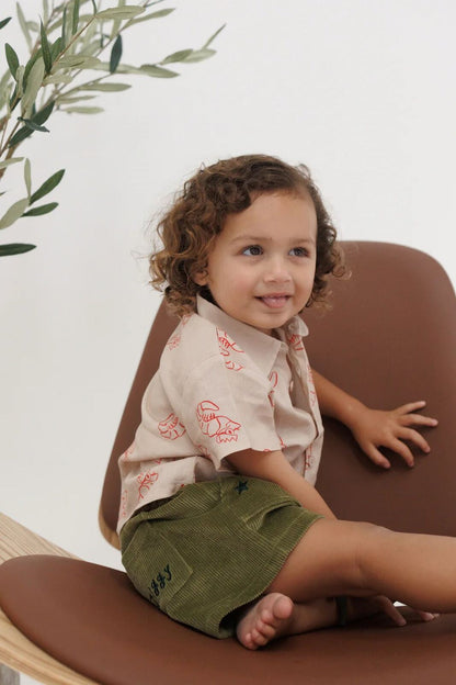 CORD SHORTS | EVERGREEN – Aster & Ruby