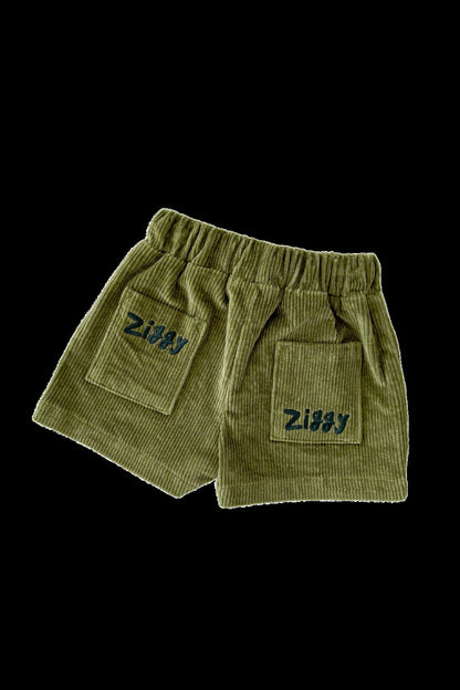 CORD SHORTS | EVERGREEN – Aster & Ruby