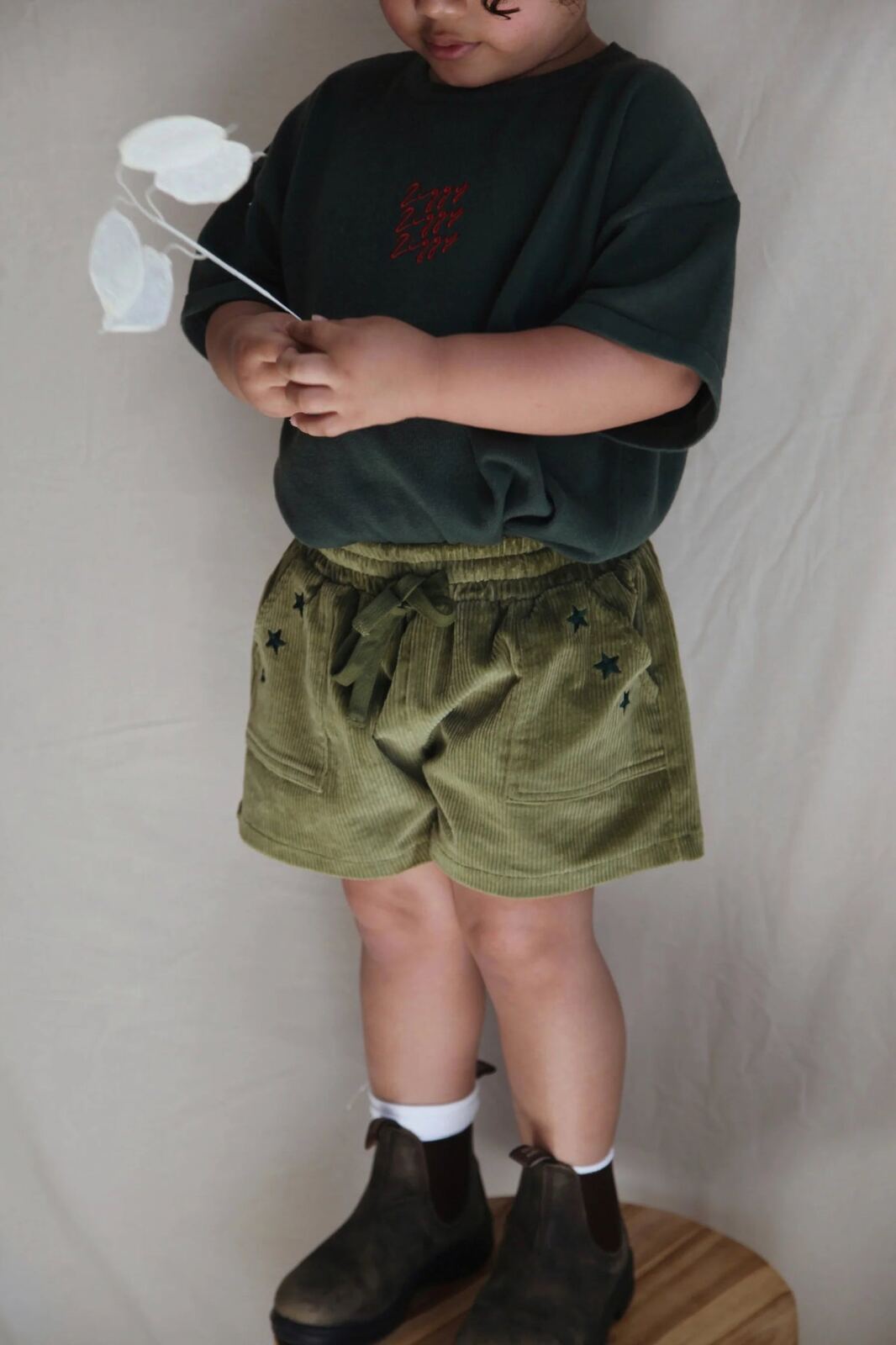 CORD SHORTS | EVERGREEN – Aster & Ruby