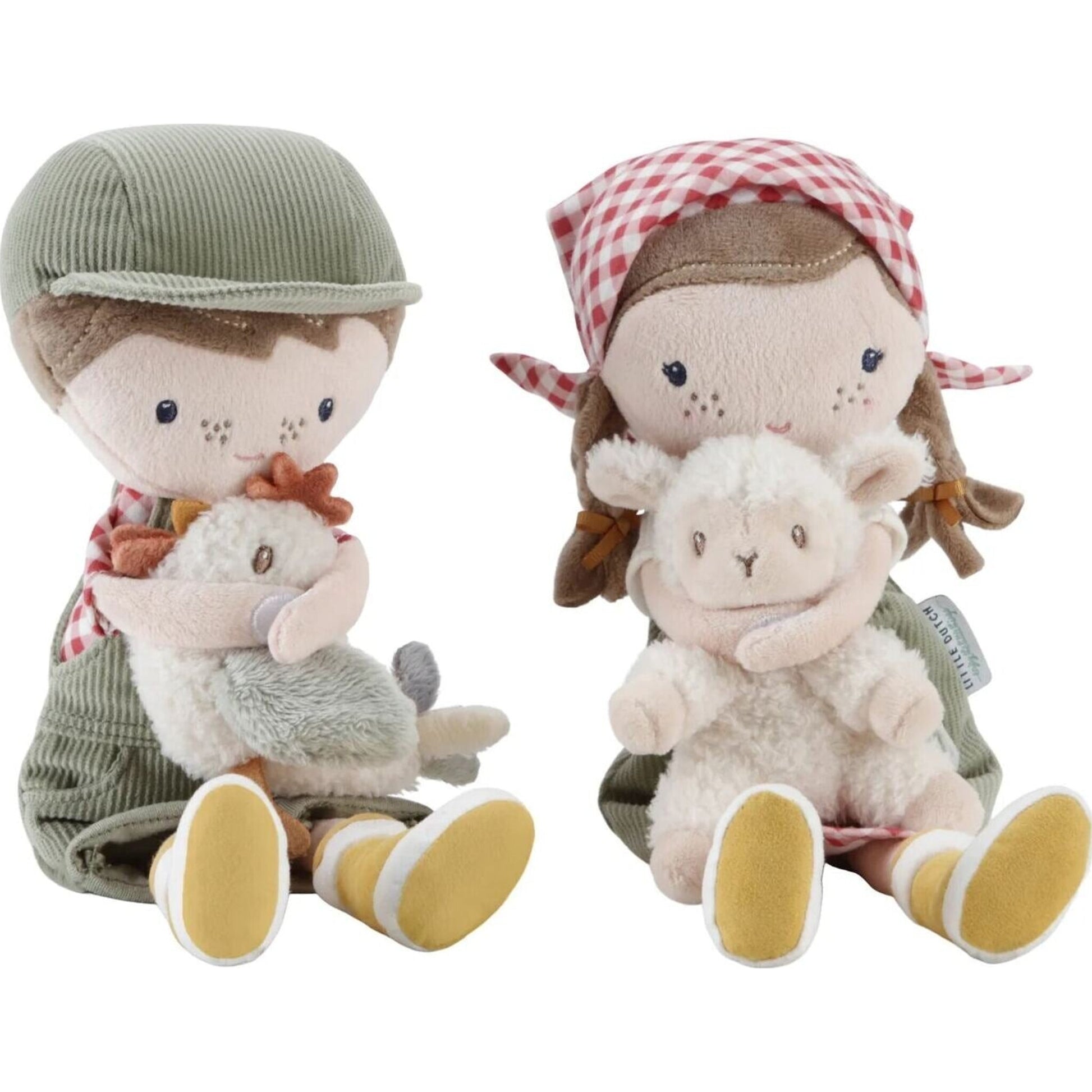 Little Dutch Cuddle Doll Farmer Rosa with Sheep 35cm | Aster & Ruby