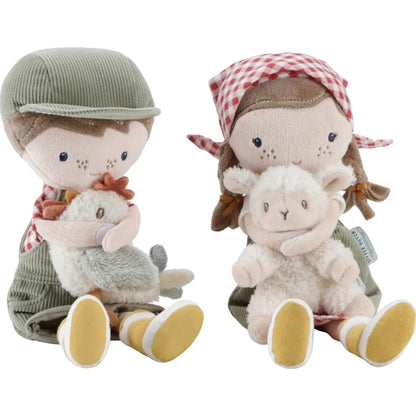 Little Dutch Cuddle Doll Farmer Rosa with Sheep 35cm | Aster & Ruby