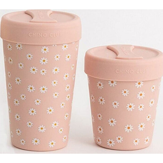 Chino Club Daisy 12oz Stainless Steel Coffee Cup | Aster & Ruby