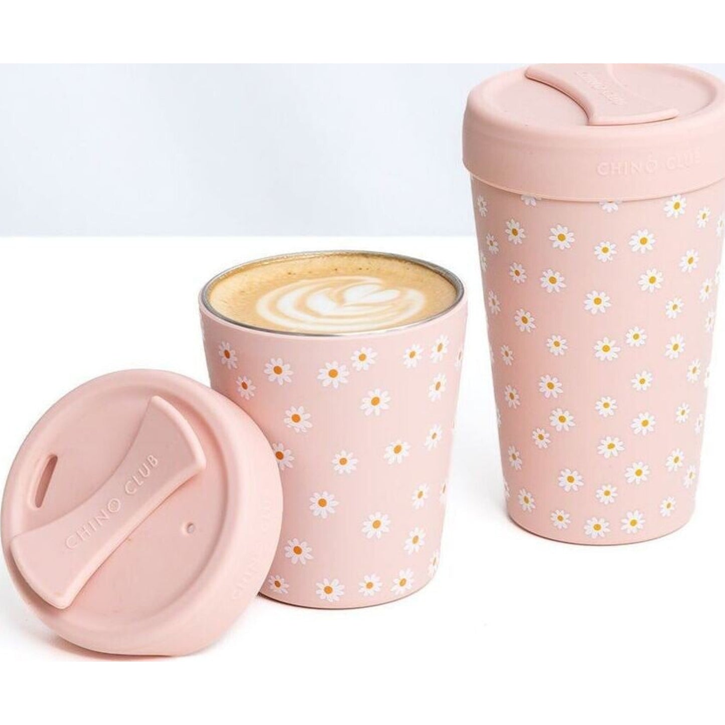 Chino Club Daisy 12oz Stainless Steel Coffee Cup | Aster & Ruby