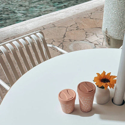 Chino Club Daisy 8oz Stainless Steel Coffee Cup | Aster & Ruby