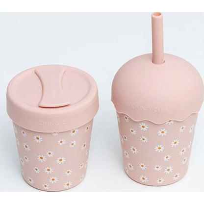 Chino Club Daisy 8oz Stainless Steel Coffee Cup | Aster & Ruby