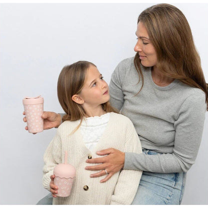 Chino Club Daisy 8oz Stainless Steel Coffee Cup | Aster & Ruby