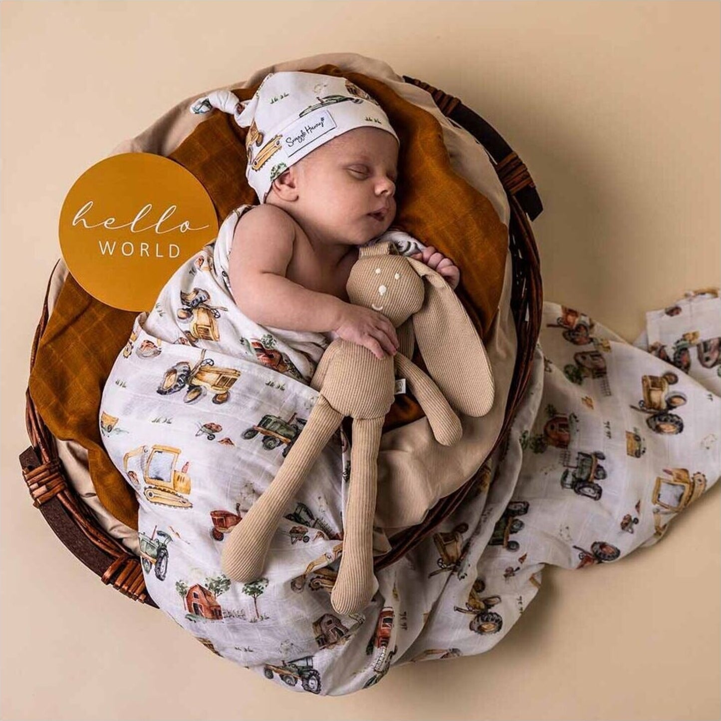 Snuggle Hunny Diggers & Ochre Reversible Milestone Cards | Aster & Ruby