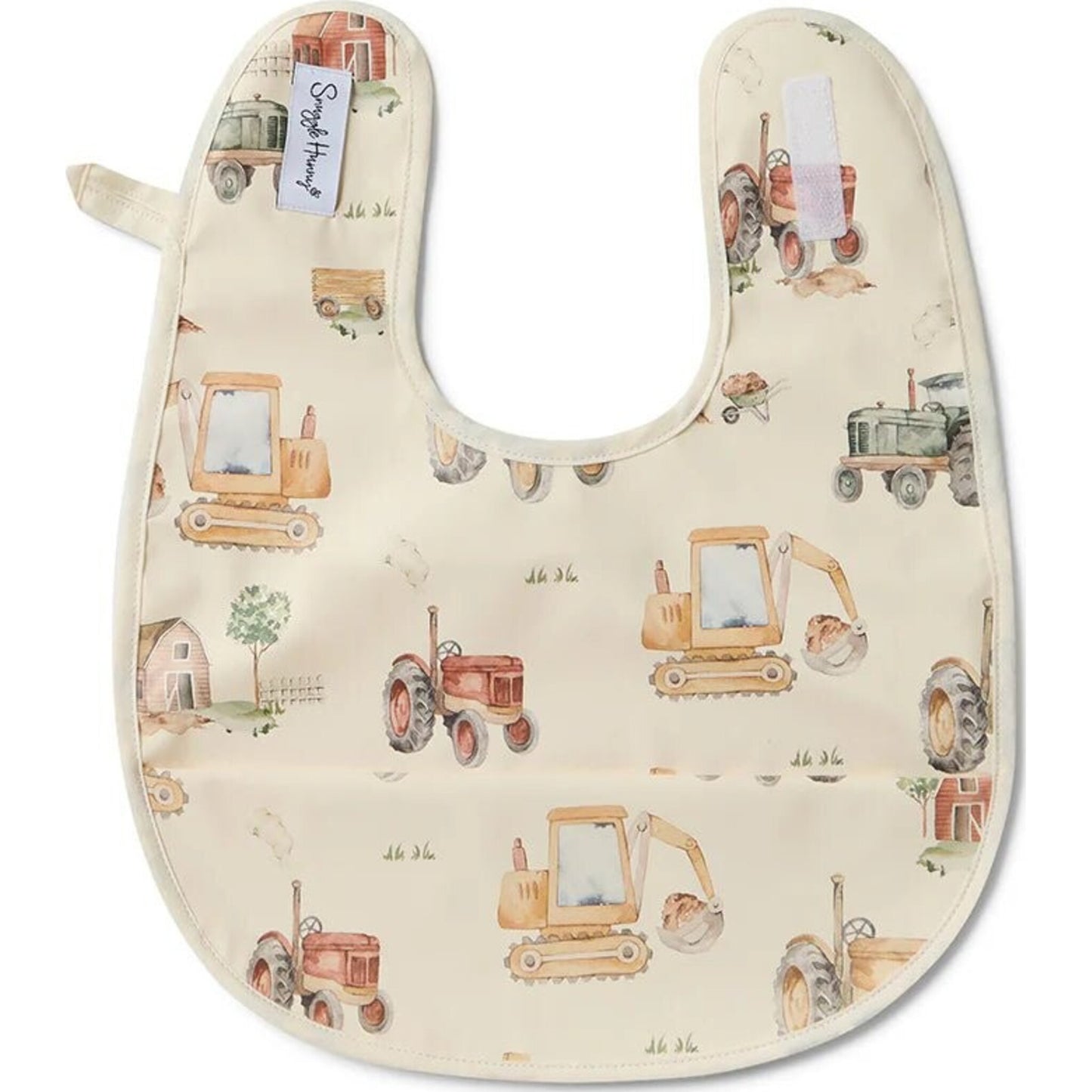 Snuggle Hunny Diggers & Tractors Snuggle Bib | Aster & Ruby