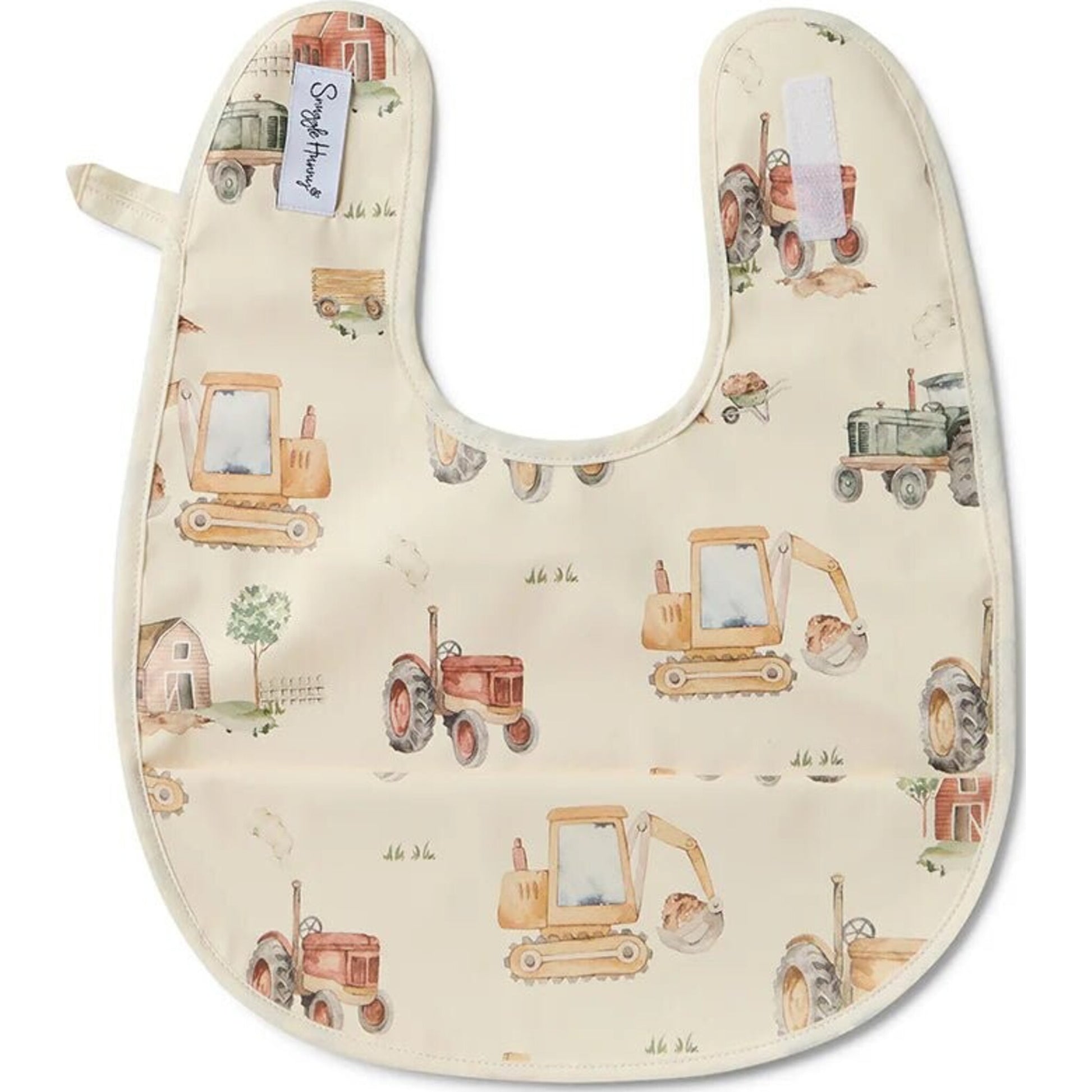 Snuggle Hunny Diggers & Tractors Snuggle Bib | Aster & Ruby