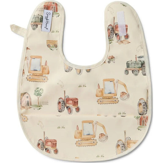 Snuggle Hunny Diggers & Tractors Snuggle Bib | Aster & Ruby