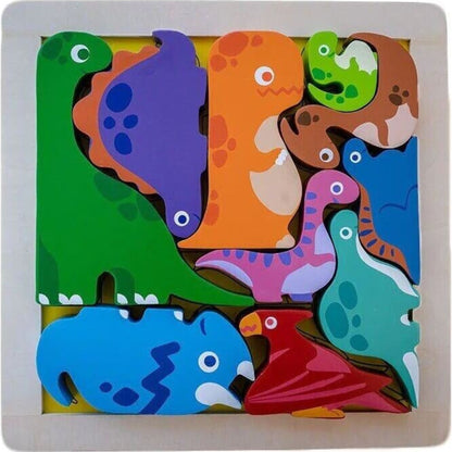 Kiddie Connect Dinosaur Chunky Puzzle | Aster & Ruby