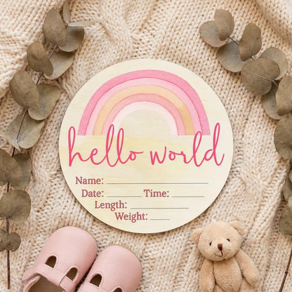 Hello World Pink Rainbow