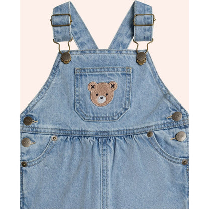 Huxbaby Dreamy Denim Short Overalls | Aster & Ruby