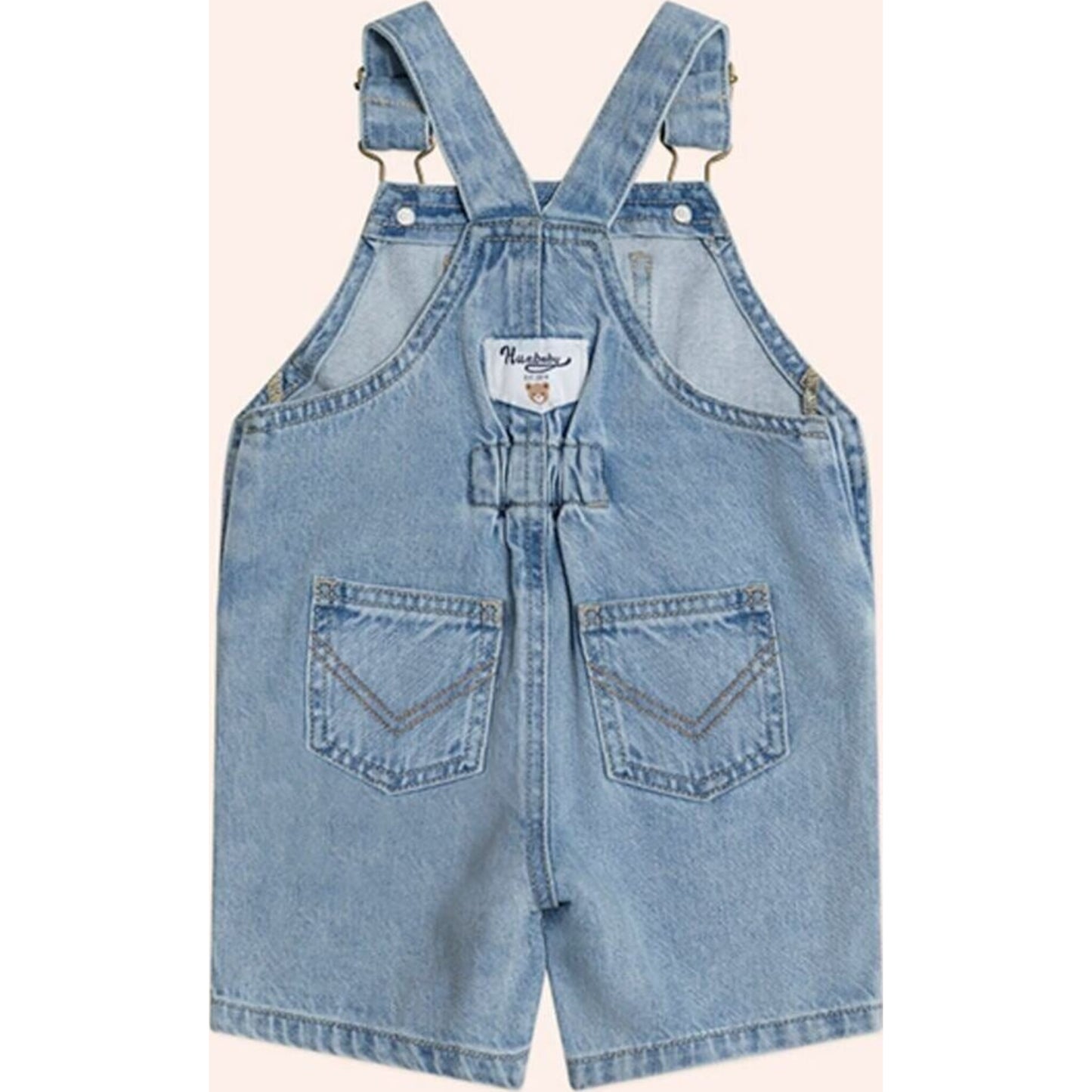 Huxbaby Dreamy Denim Short Overalls | Aster & Ruby
