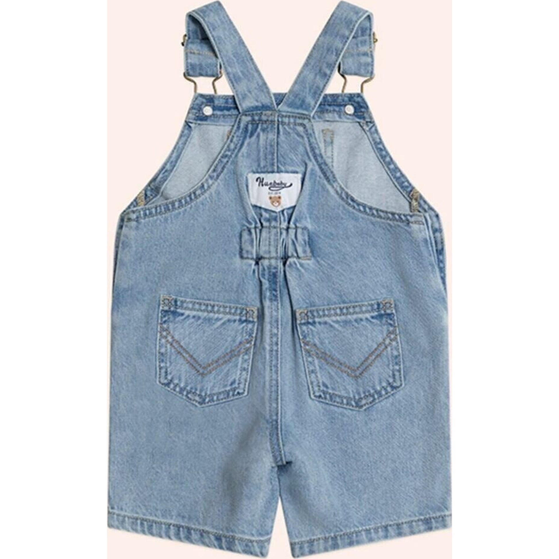 Huxbaby Dreamy Denim Short Overalls | Aster & Ruby