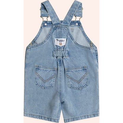 Huxbaby Dreamy Denim Short Overalls | Aster & Ruby