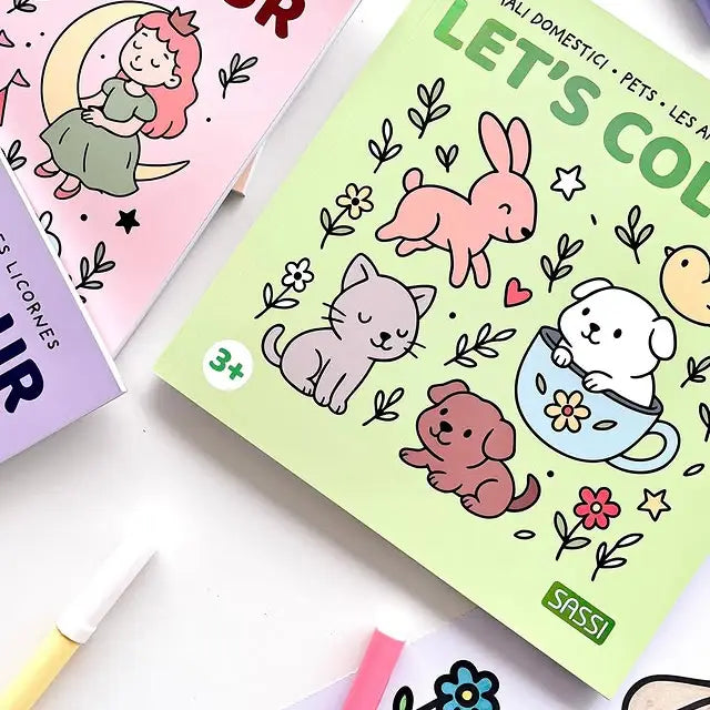 Colouring Book Square - Food