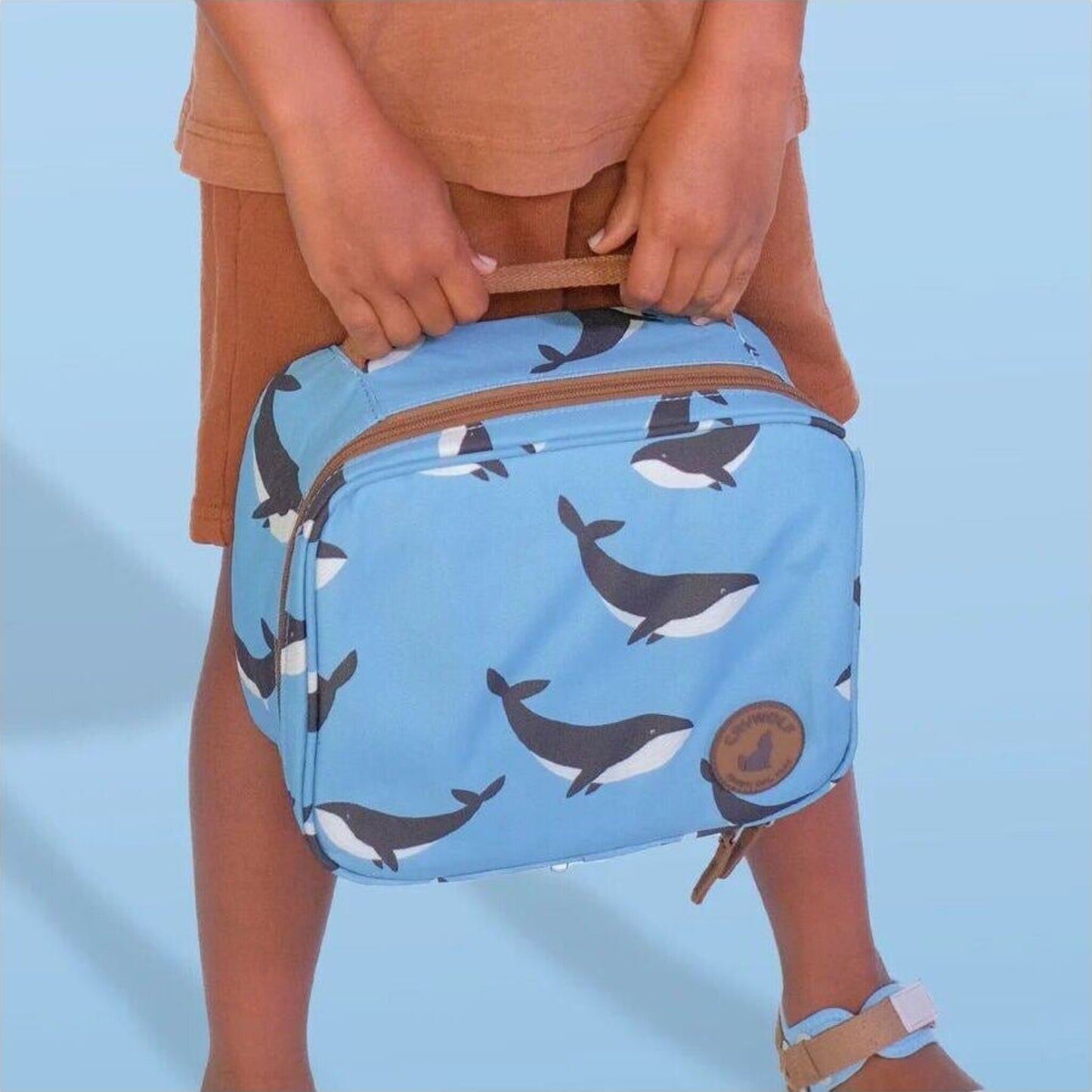 Crywolf Everyday Lunch Bag Whale Trail | Aster & Ruby
