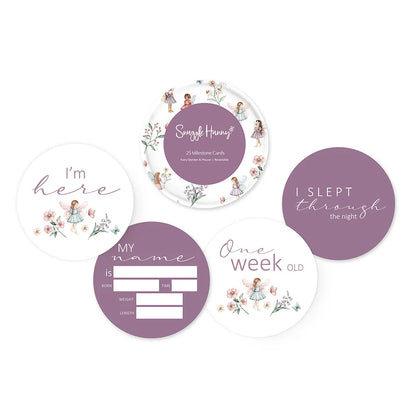 Reversible Milestone Cards Fairy Garden Dusk