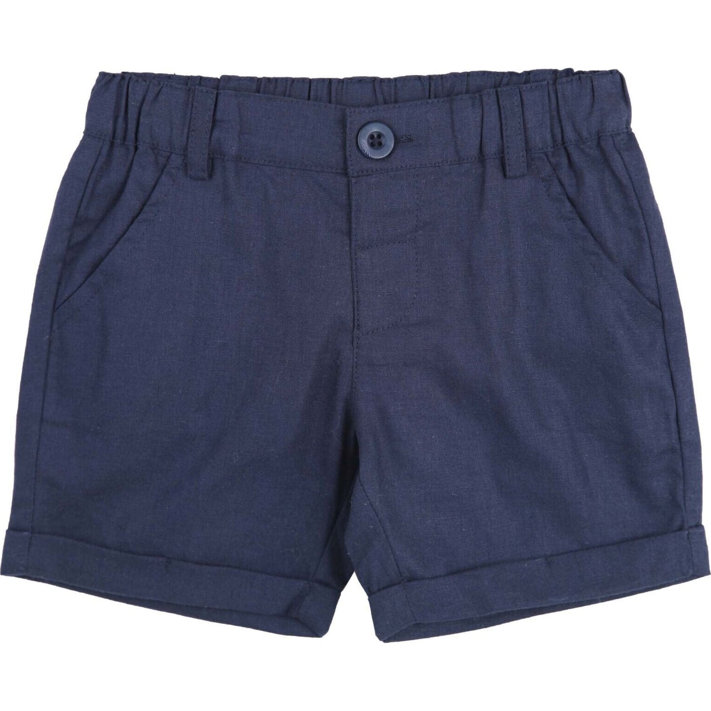Designer Kidz Finley Linen Shorts - Navy | Aster & Ruby