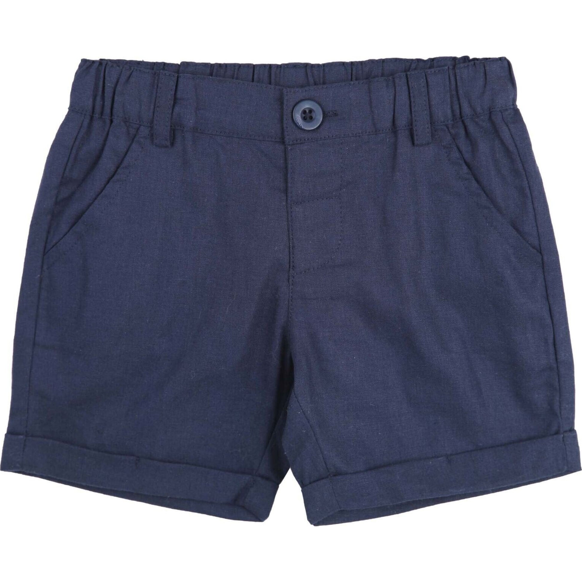 Designer Kidz Finley Linen Shorts - Navy | Aster & Ruby