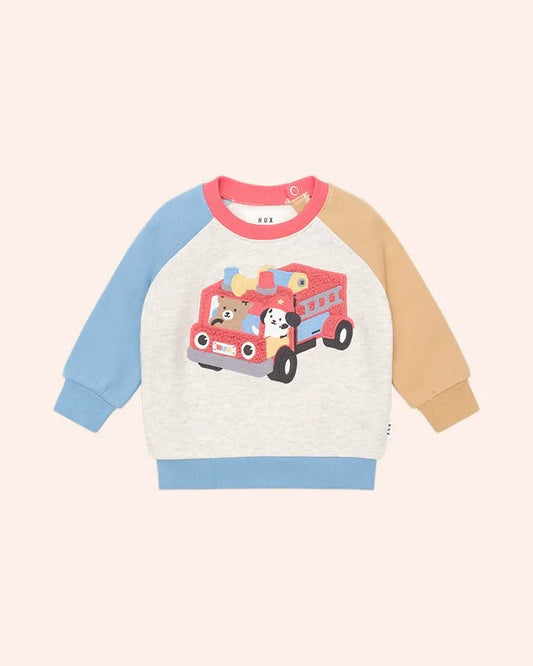 Fire Truck Hux Sweatshirt - Aster & Ruby