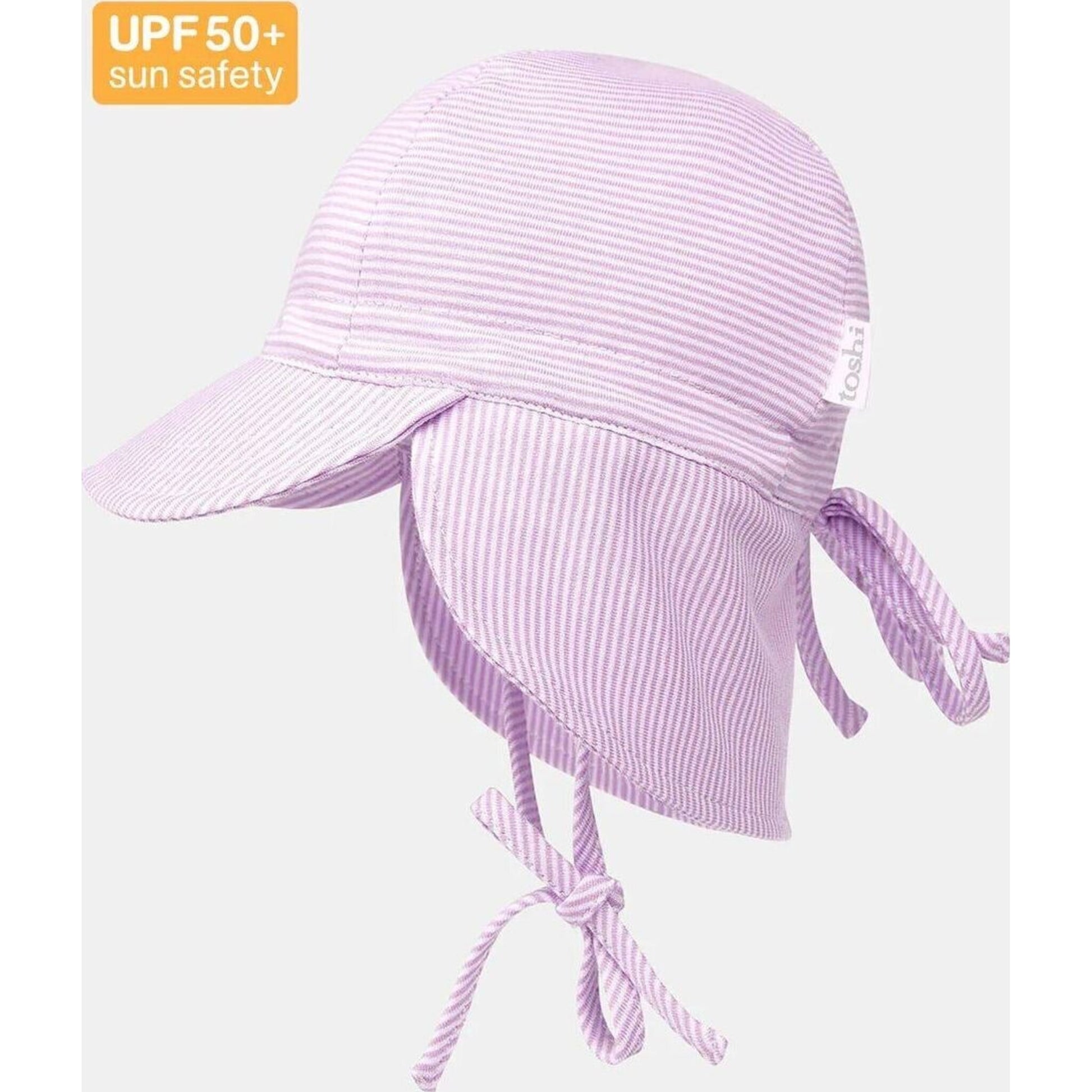 Toshi Flap Cap Baby Lavender | Aster & Ruby