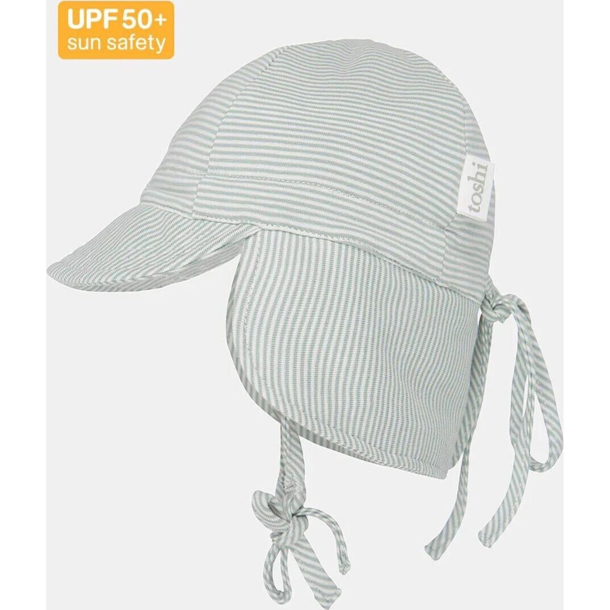 Toshi Flap Cap Baby Sage | Aster & Ruby