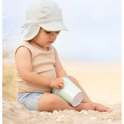 Toshi Flap Cap Baby Sage | Aster & Ruby