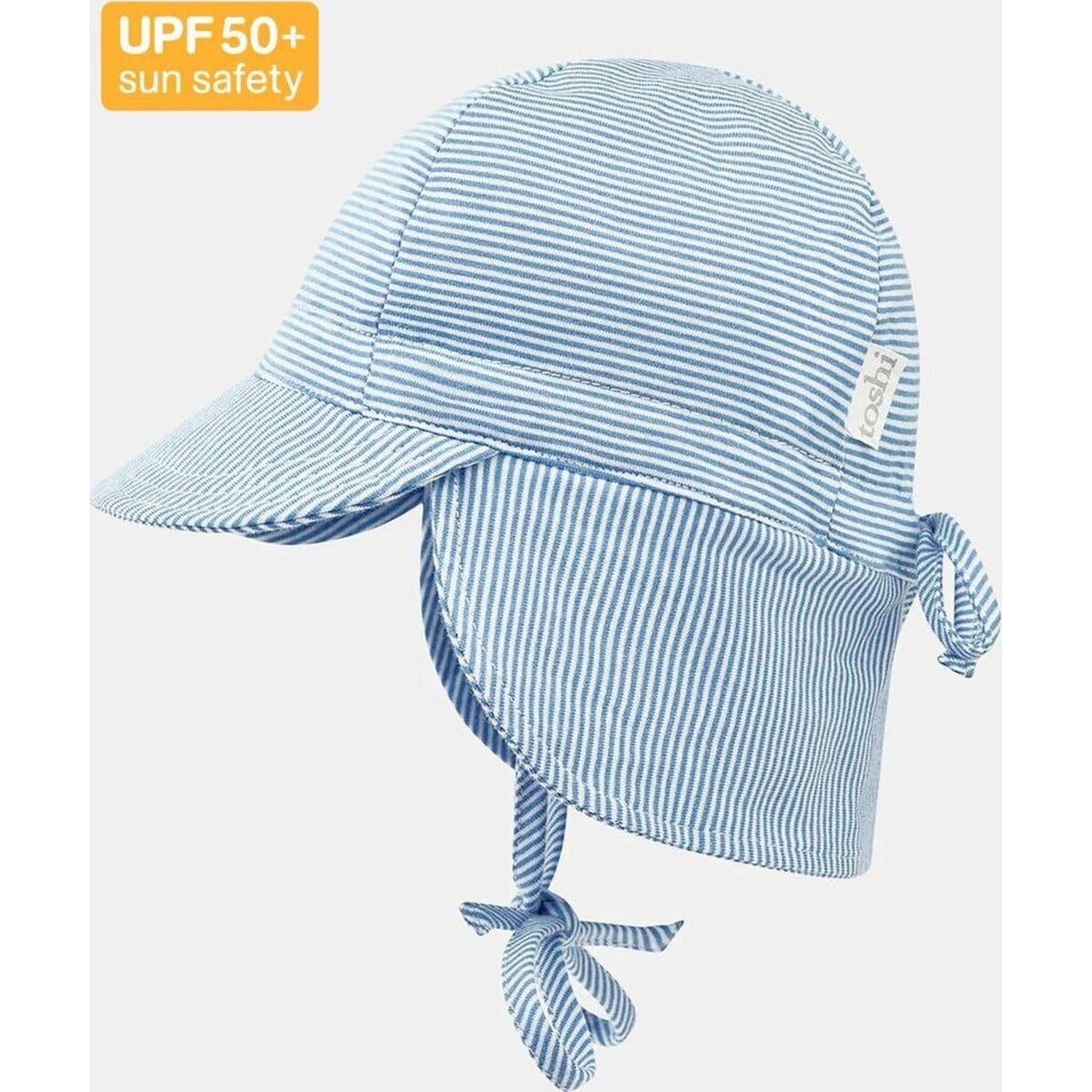 Toshi Flap Cap Baby Sky | Aster & Ruby