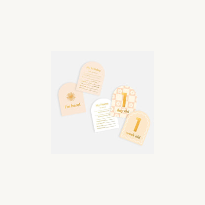 Fox & Fallow Baby Milestone Cards Helios | Aster & Ruby