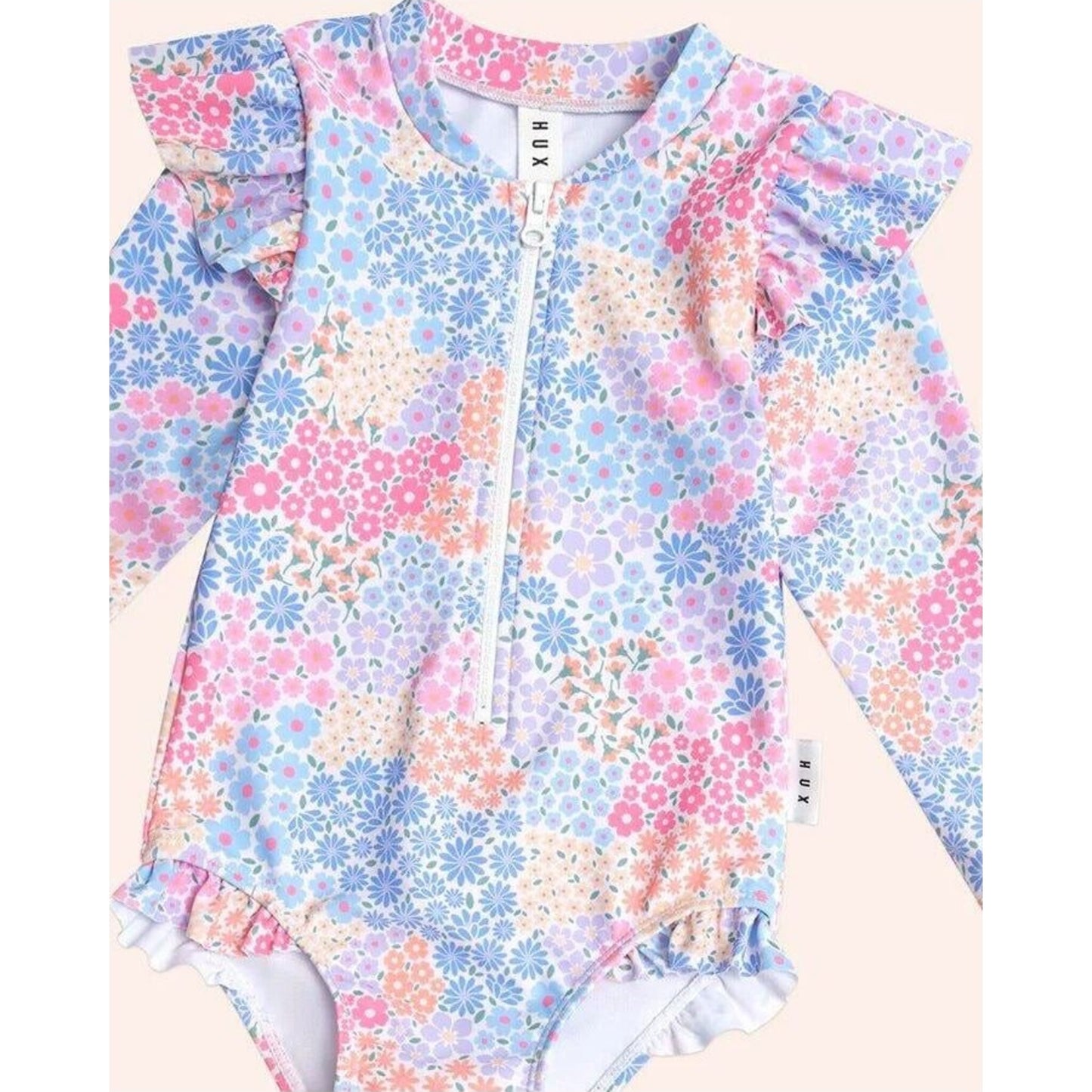 Huxbaby Frill Swimsuit Floral Bloom | Aster & Ruby