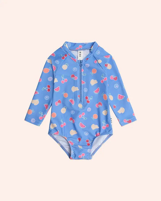 Fruit Emoji Zip Swimsuit - Aster & Ruby