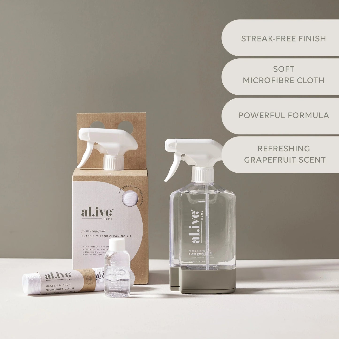 Home Glass & Mirror Cleaning Kit