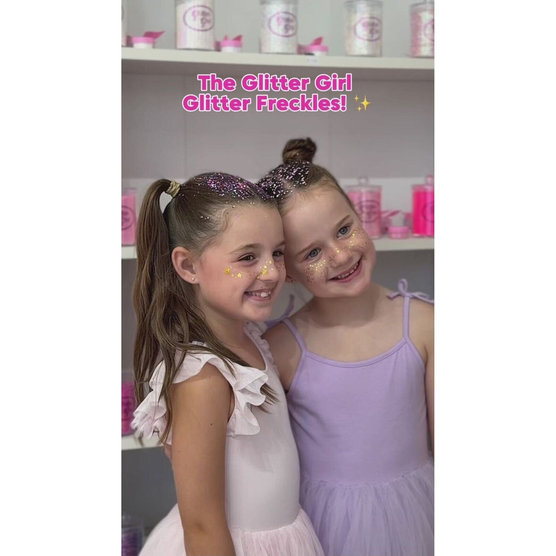 Glitter Girl Glitter Freckles Stars | Aster & Ruby
