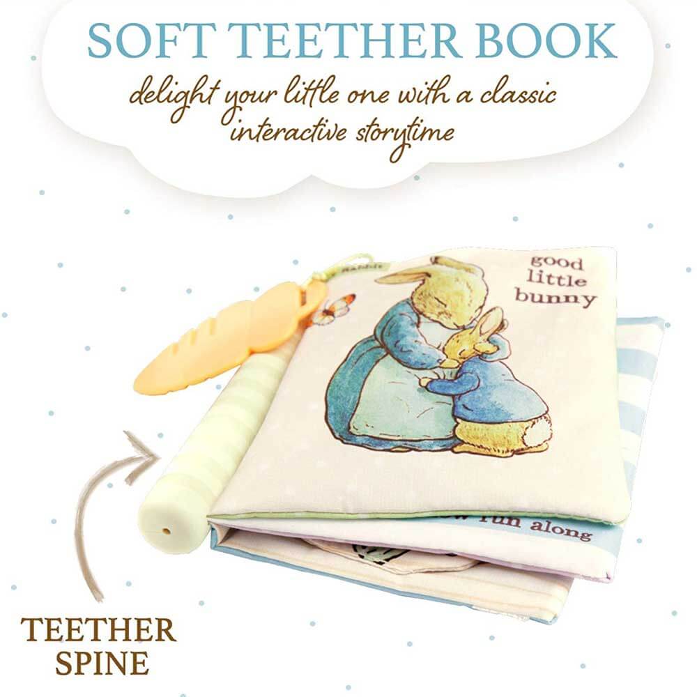 Good Little Bunny Soft Book with Teether - Aster & Ruby