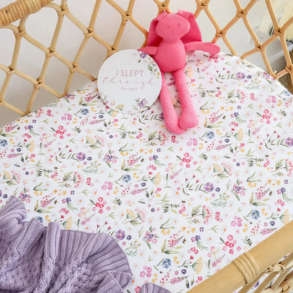 Gracie Organic Bassinet Sheet / Change Pad Cover