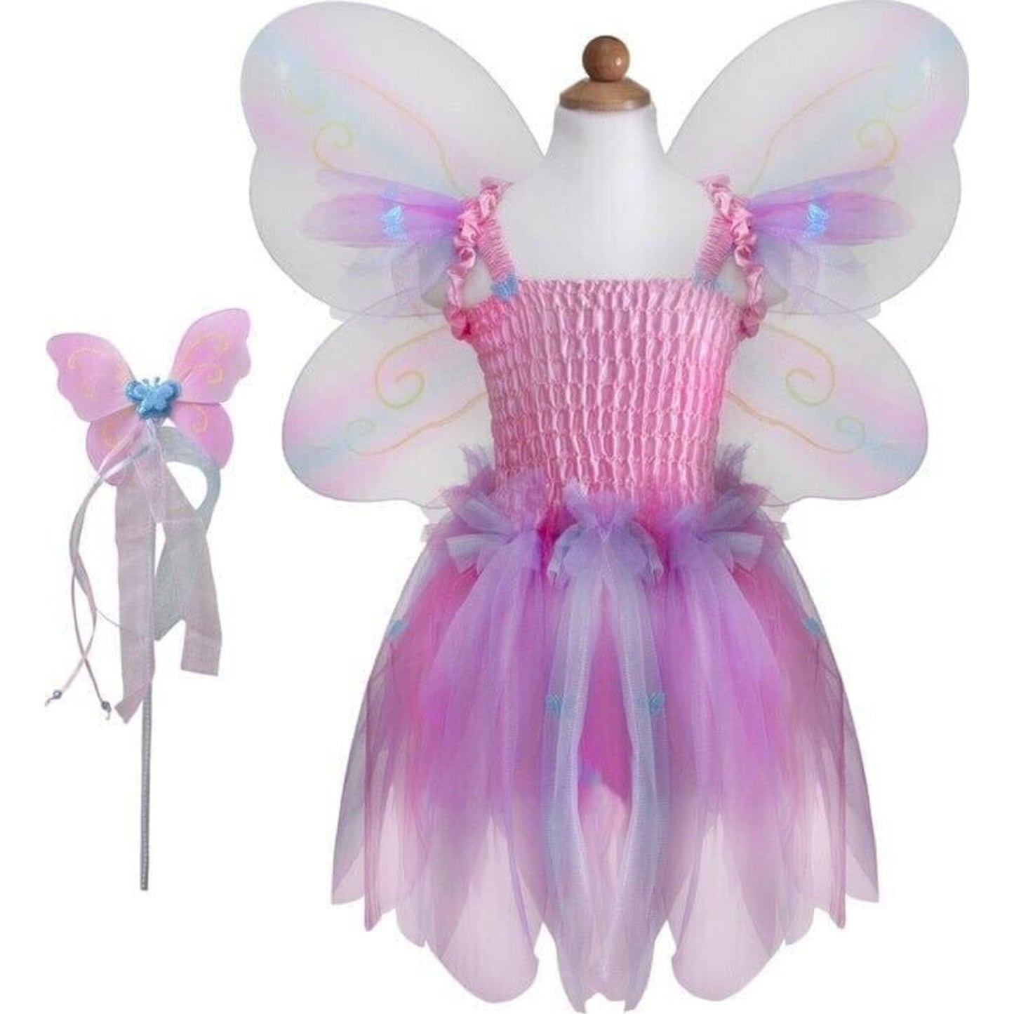 Great Pretenders Pink Butterfly Dress With Wings & Wand | Aster & Ruby