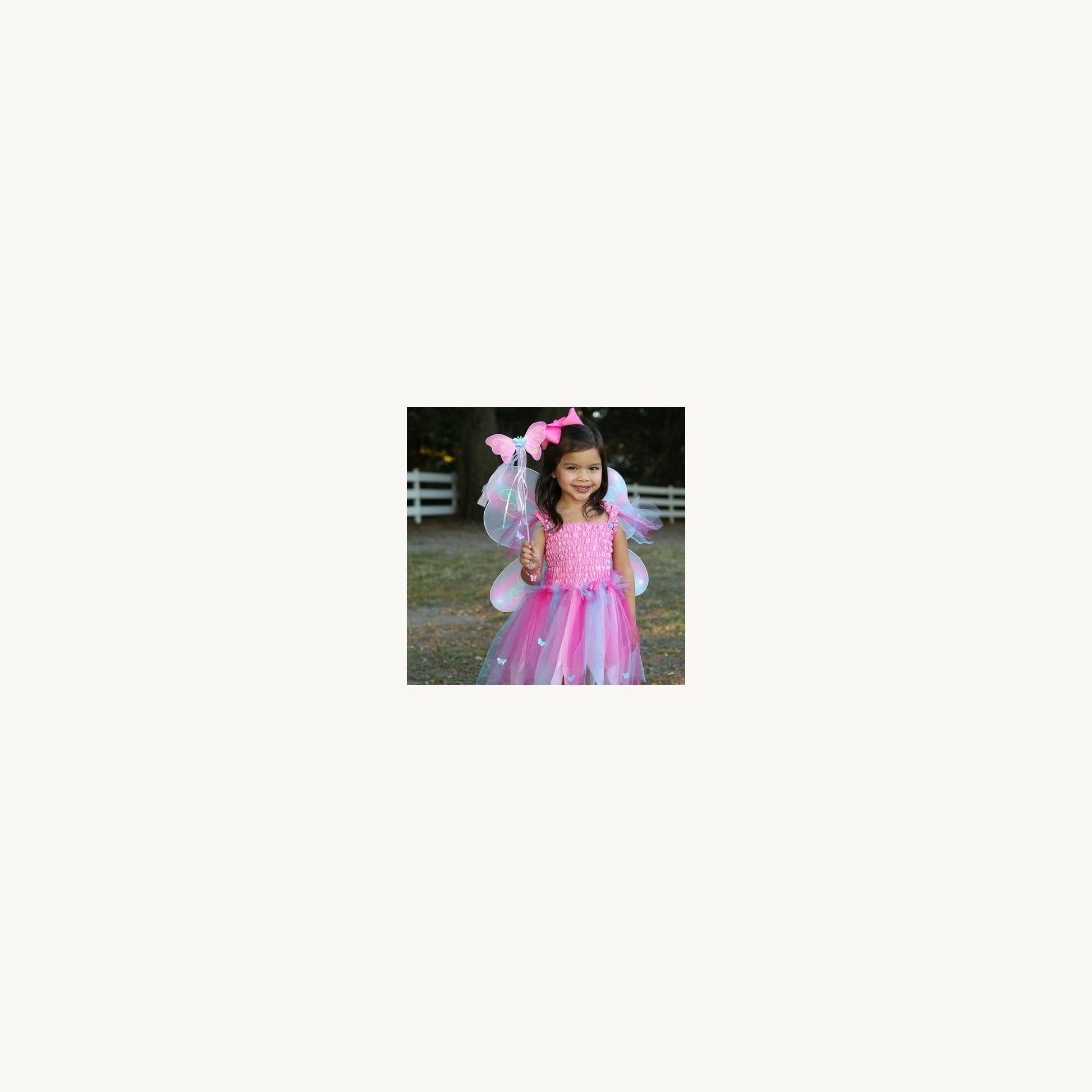 Great Pretenders Pink Butterfly Dress With Wings & Wand | Aster & Ruby