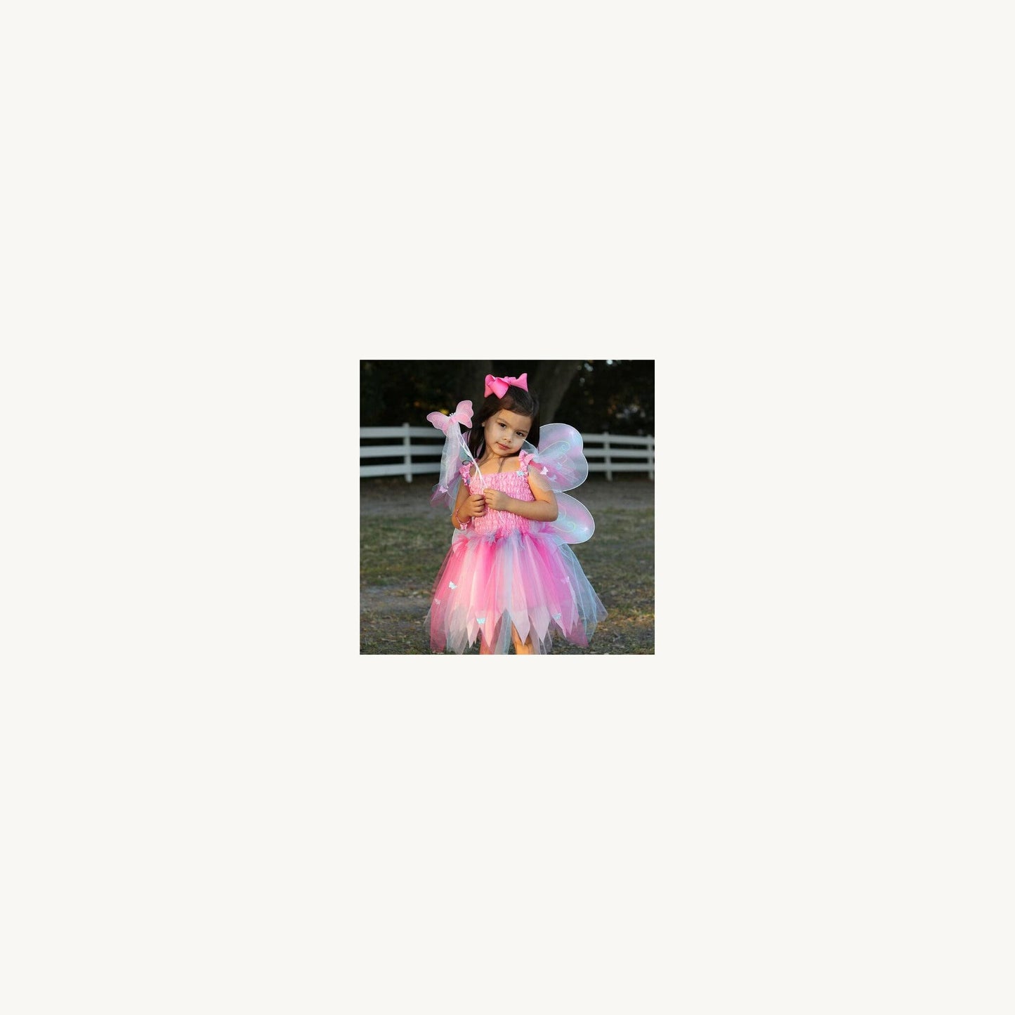 Great Pretenders Pink Butterfly Dress With Wings & Wand | Aster & Ruby