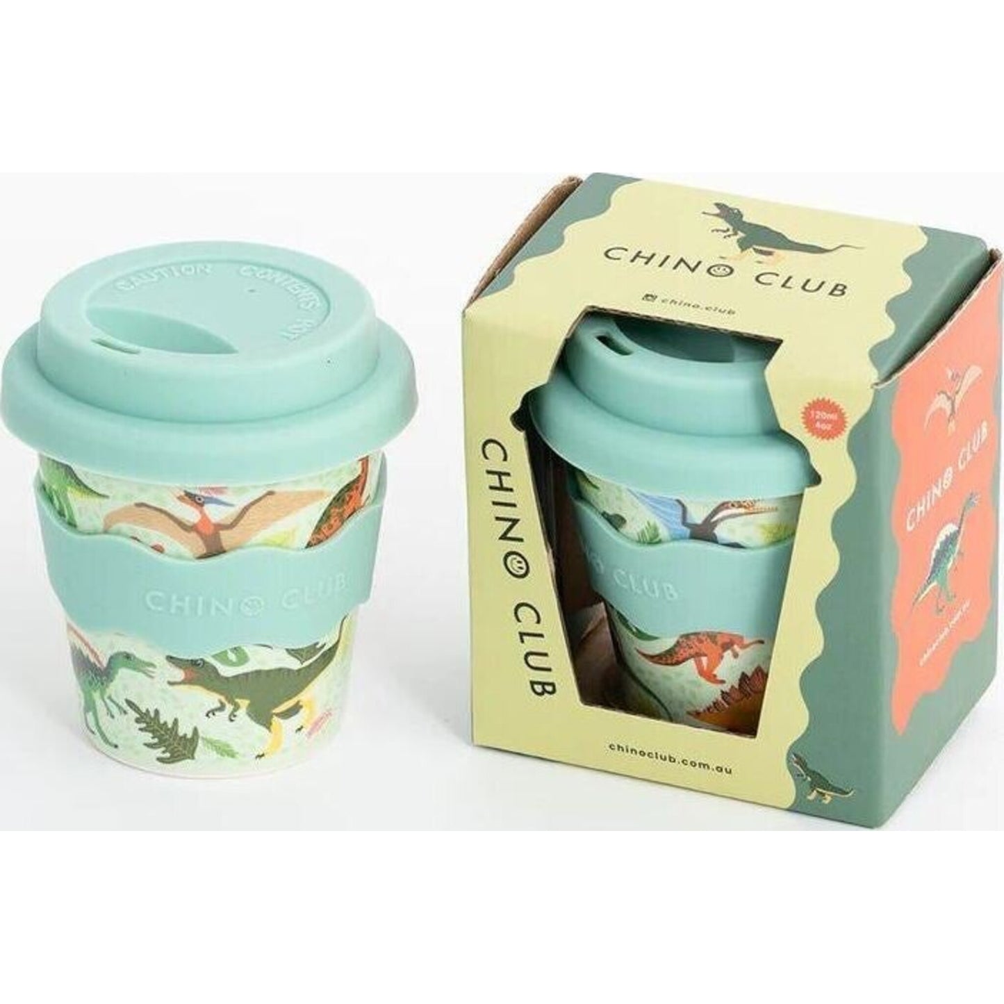 Chino Club Green Dino Babychino Cup 4oz | Aster & Ruby