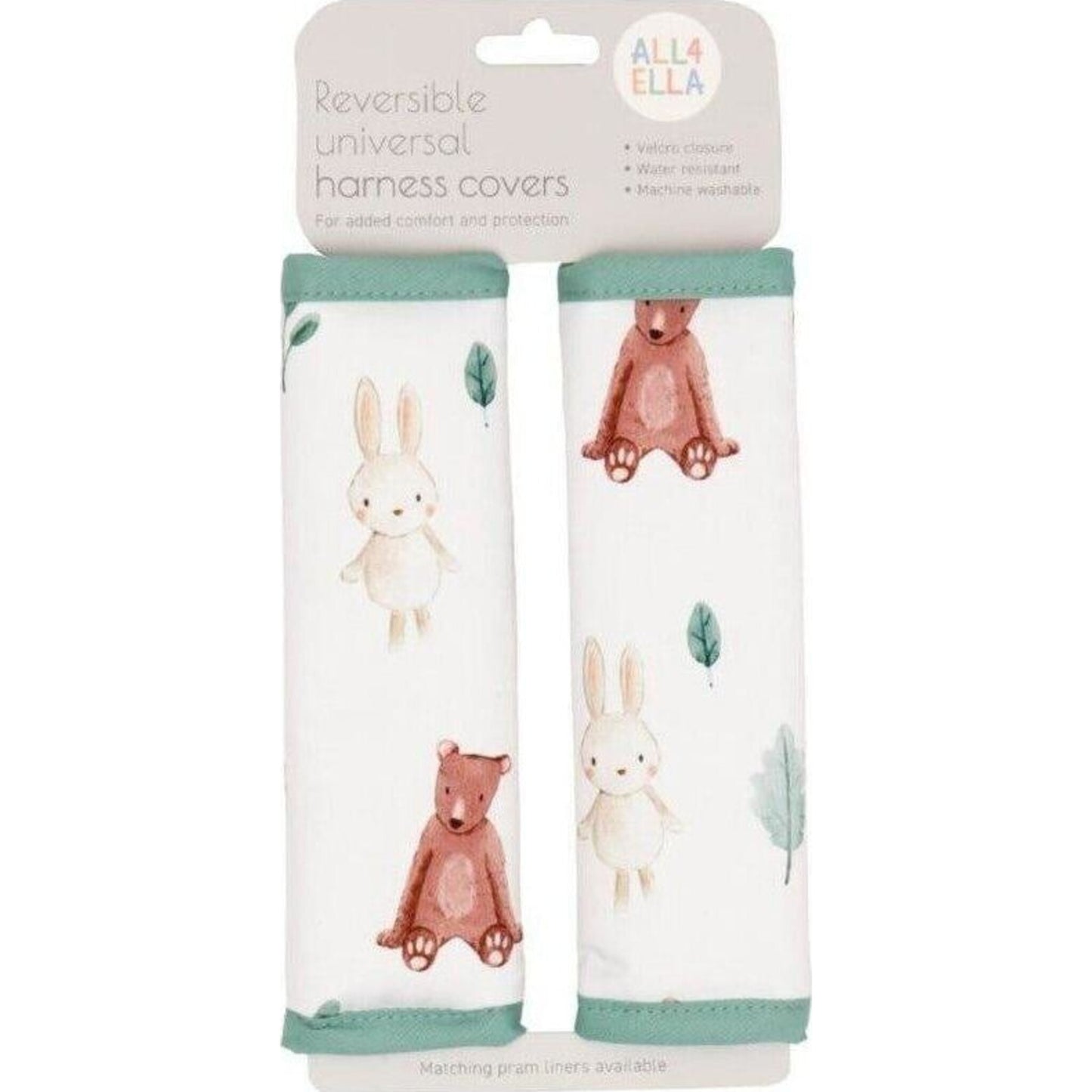 All4Ella Harness Covers Forest Friends | Aster & Ruby